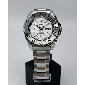 Custom Seiko Mod • White Frost Baby Monster • 44mm